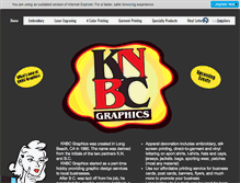 Tablet Screenshot of knbcgraphics.com